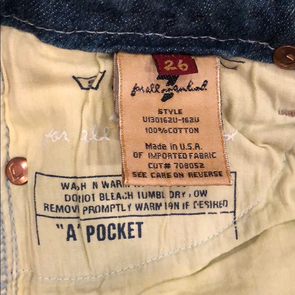 7 For All Mankind “A” Pocket Flare Studded Jean - Picture 6 of 8